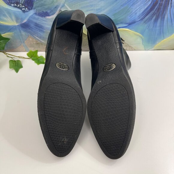 Stuart Weitzman Back Zipper Leather Ankle Boots Black  Size 10 - Picture 11 of 15